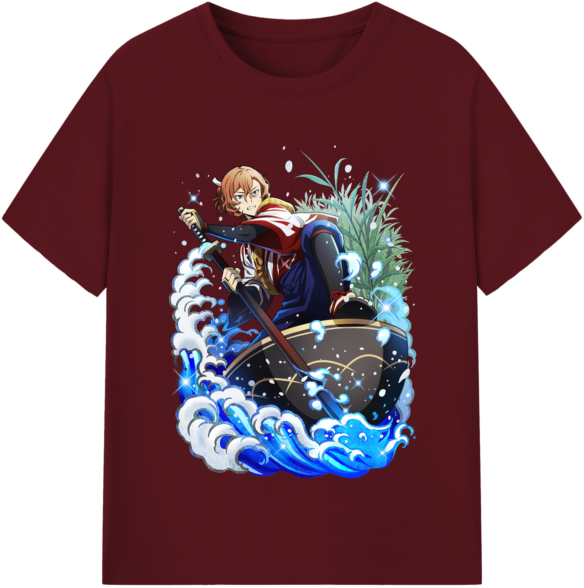 （画像用） 文豪ストレイドッグス Bungo Stray Dogs 綿100％半袖Tシャツ（フロントプリント）